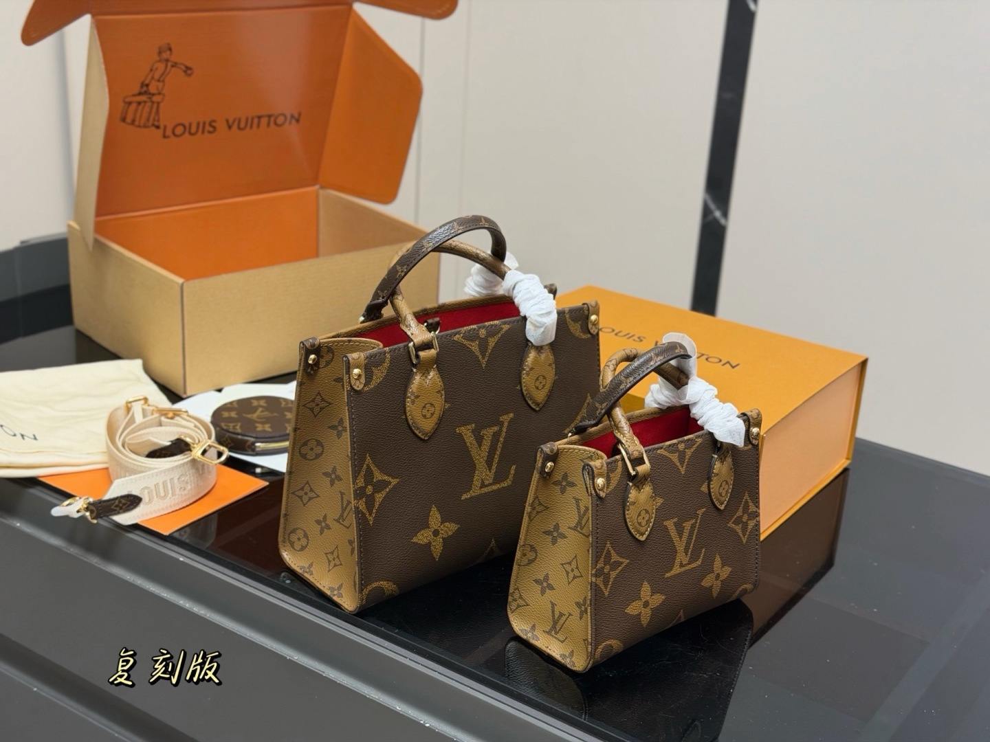 LV Monogram Handbag Top Handle Shoulder Bag